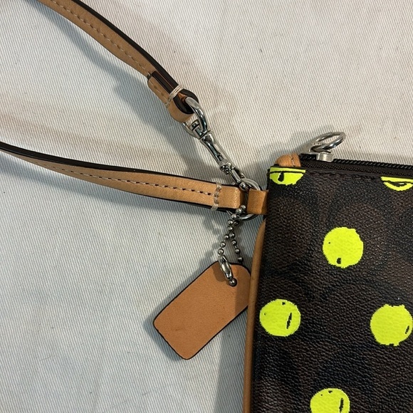 Coach Wristlet in Dot Print over Signature Canvas - Picture 8 of 16